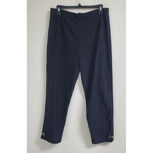 EQD Equestrian Women's Dress Pants Black Crop Pull On Made In USA Pants